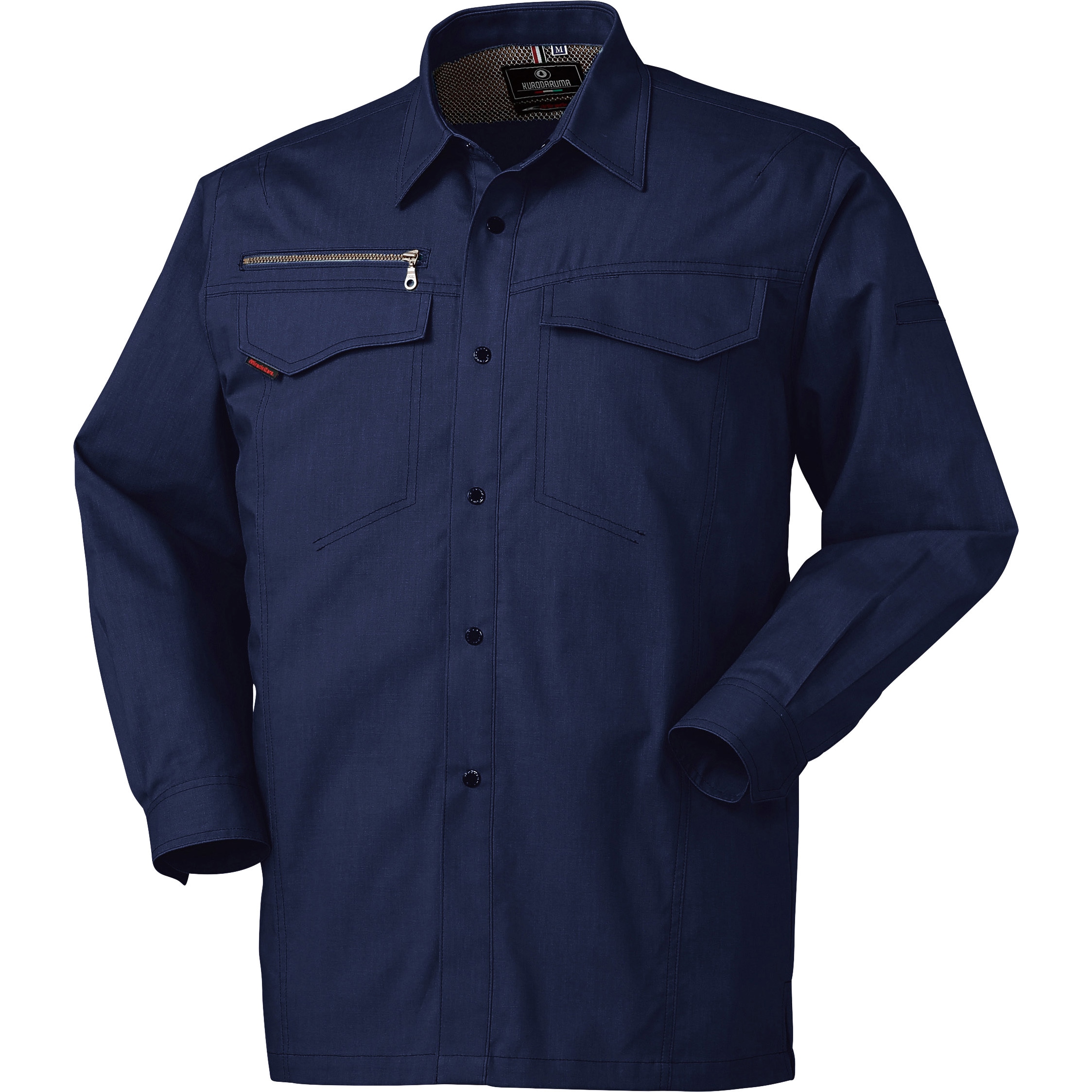 25666 長袖シャツ 25666 クロダルマ 混率(%):綿65・ポリエステル35