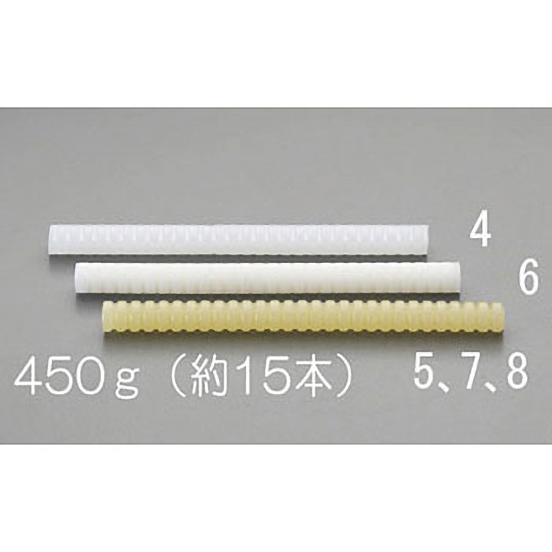 EA305MD-6 450g ホットメルトスティック(乳白色/約15本) エスコ 1個 EA305MD-6