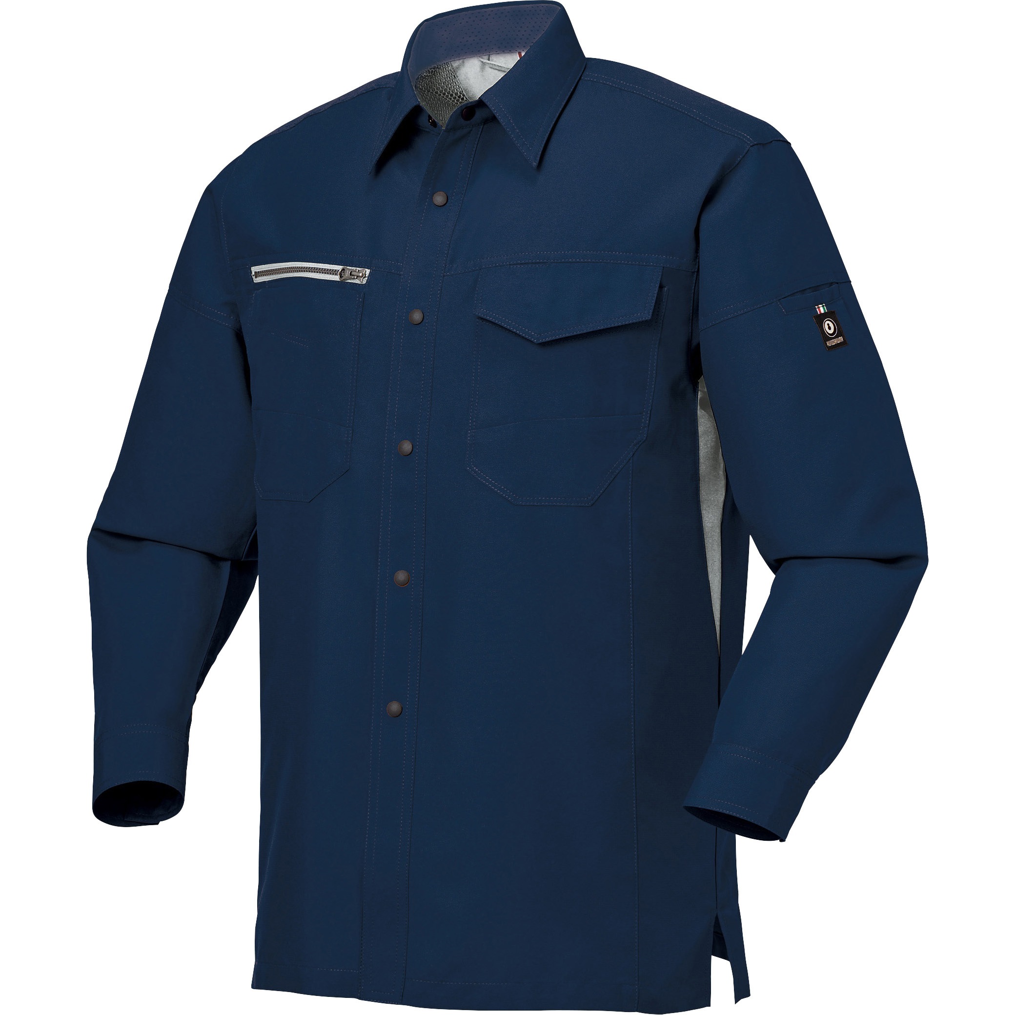 25668 長袖シャツ 25668 クロダルマ 混率(%):ポリエステル90・綿10