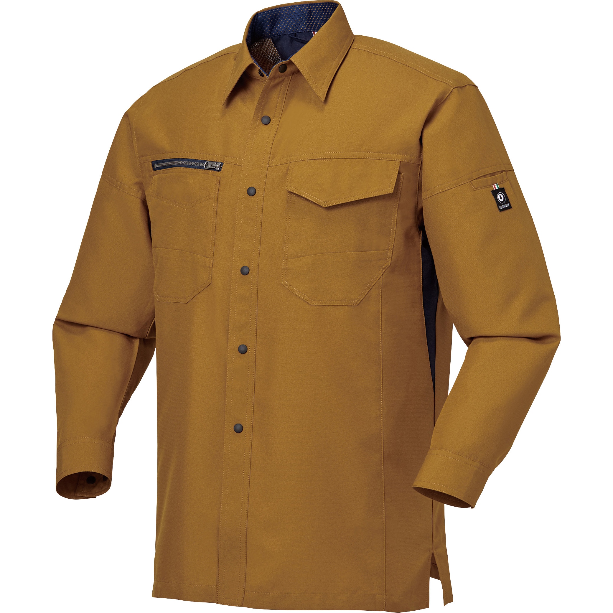 25668 長袖シャツ 25668 クロダルマ 混率(%):ポリエステル90・綿10