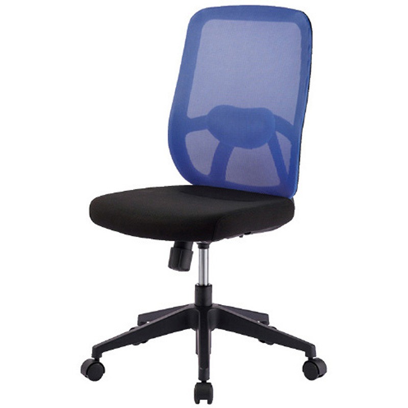KC-NX65SL BL/BK 事務用チェア M01(組立サービス付き) プラス[家具] キャスターあり ブルー色 高さ935～1030mm幅623mm奥行595mm