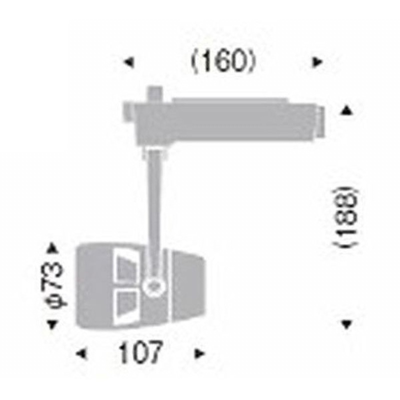 EFS5557W スポットライト D90 ENDO(遠藤照明) 調光率5～100% 消費電力13.4W 3000K 配光角度29° アパレルホワイトe色   EFS5557W