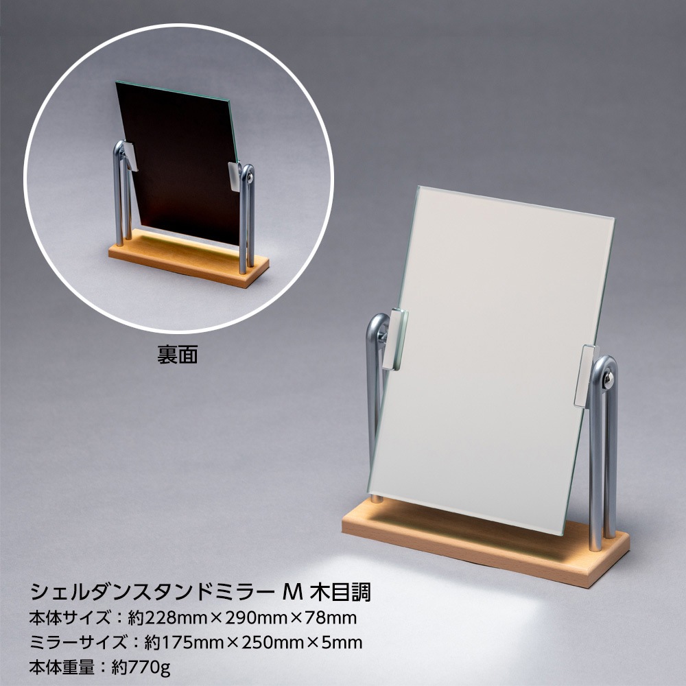 H-221 木製スタンドミラーDX 1個 堀内鏡工業 【通販モノタロウ】