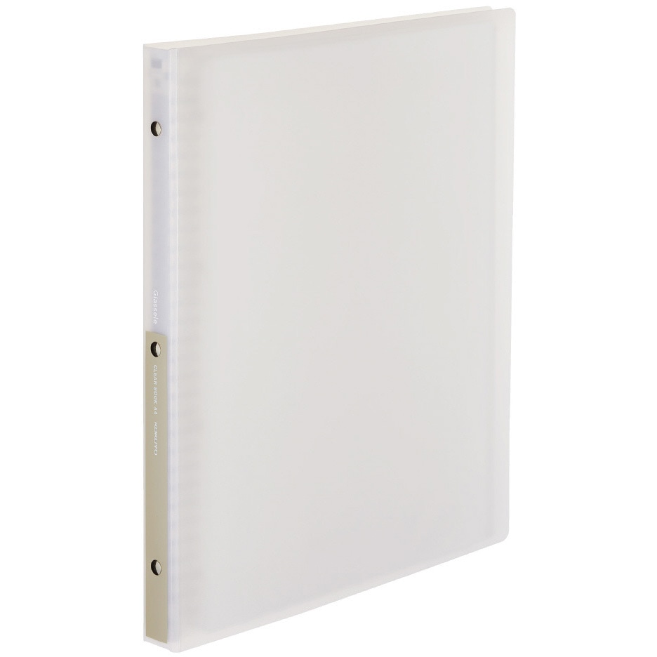 ラ-GL720W クリヤーブック＜Glassele＞(替紙式) コクヨ A4-S - 【通販