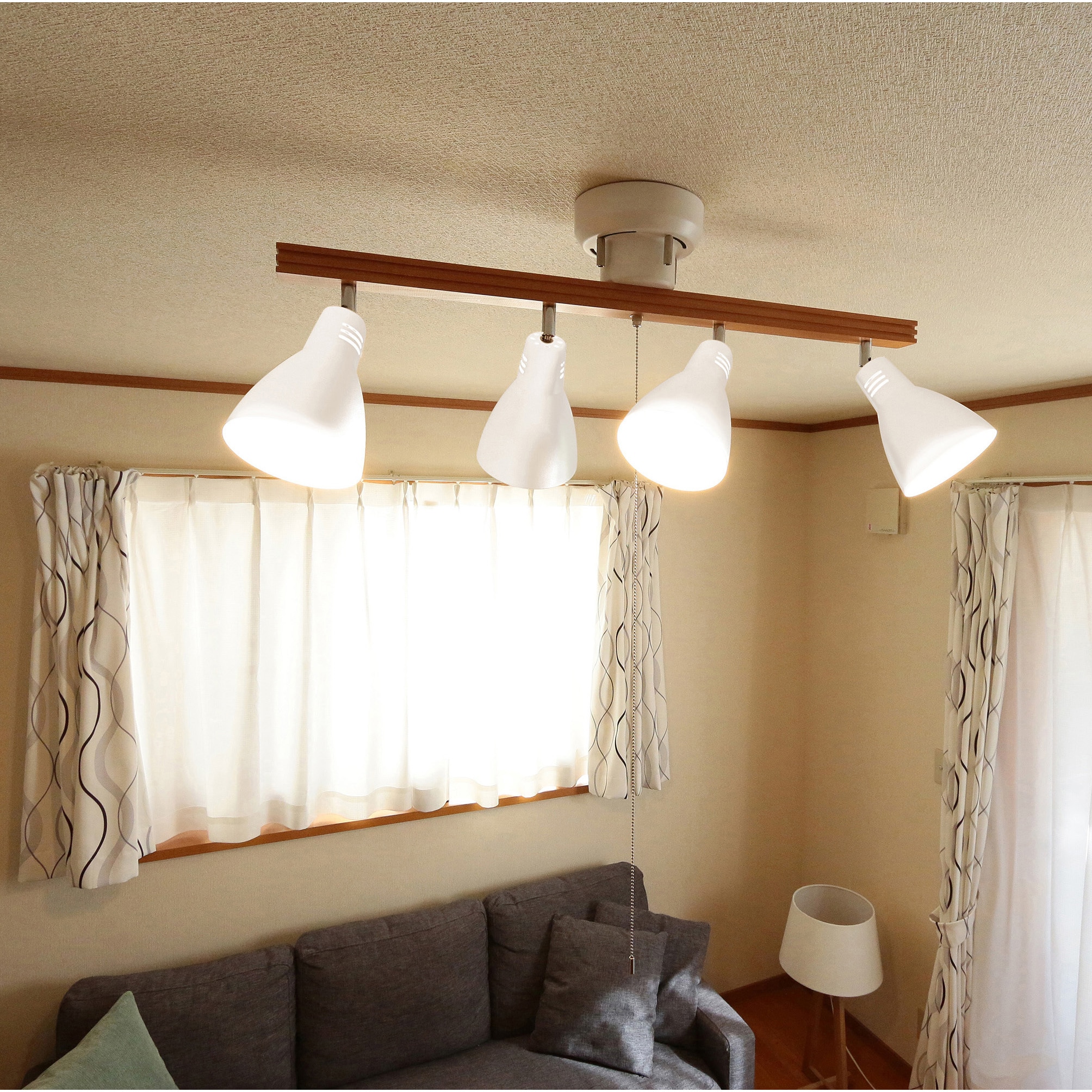 CL-4E26SW-W 4灯シーリングライト ストレートタイプ 1個 アイリス