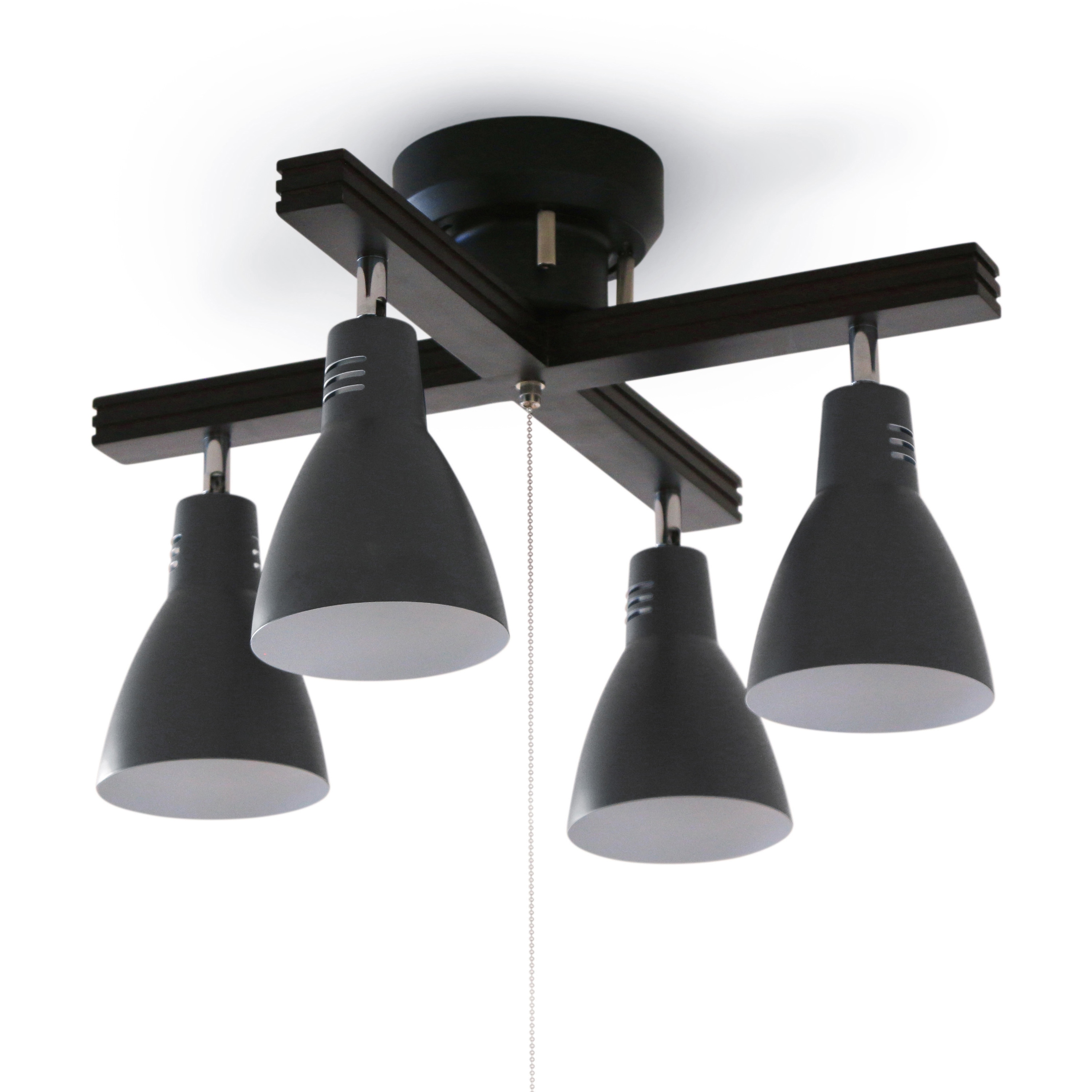 ニトリ NITORI 4灯シーリングライト 黒 4灯 LEDシーリングライト(YP-S4