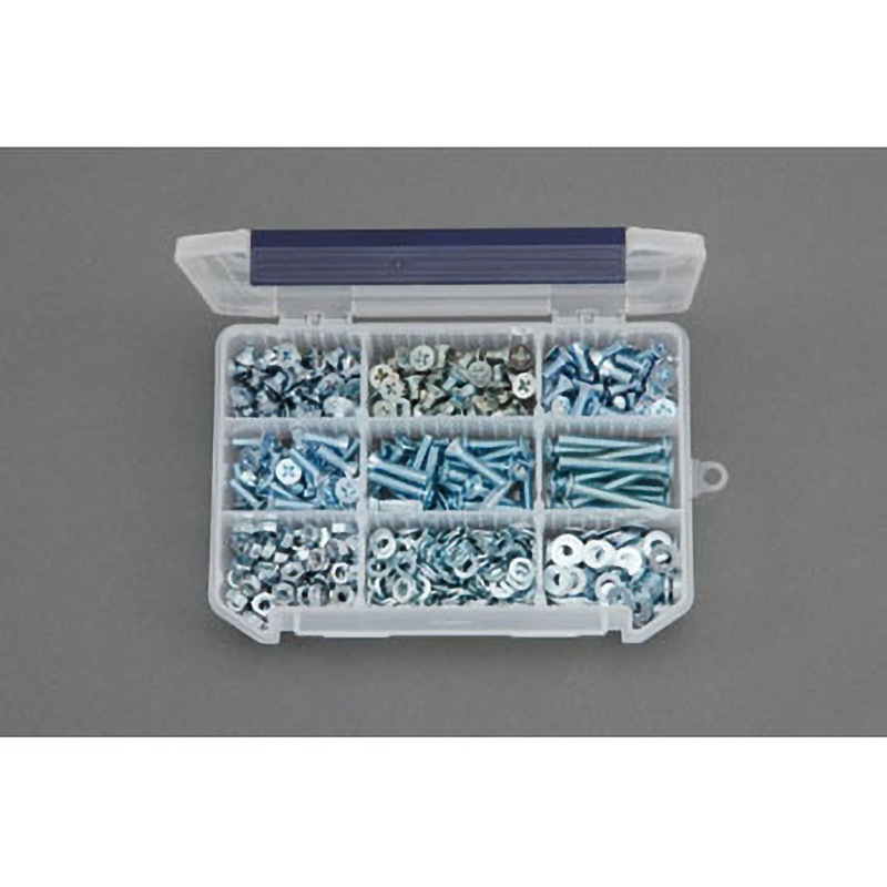 EA949AF-38 M6 皿頭小ねじ・ナット・ワッシャーセット(ユニクロメッキ) 1個 エスコ 【通販モノタロウ】