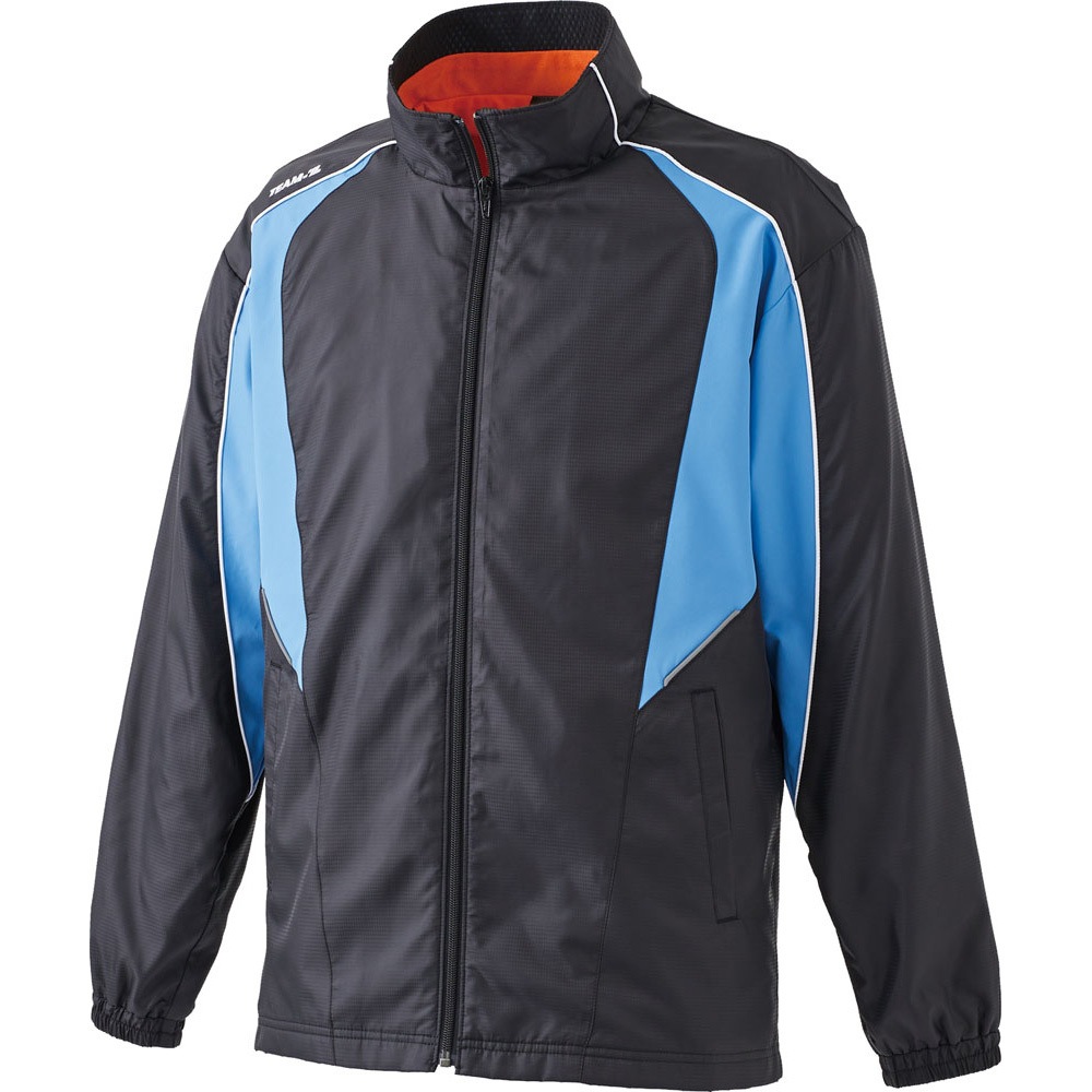 TEZ591S 撥水 保温 ウインドブレーカージャケット TEAM-Z(チームゼット) ブラック/サックス(1922)色 サイズSS  TEZ591S