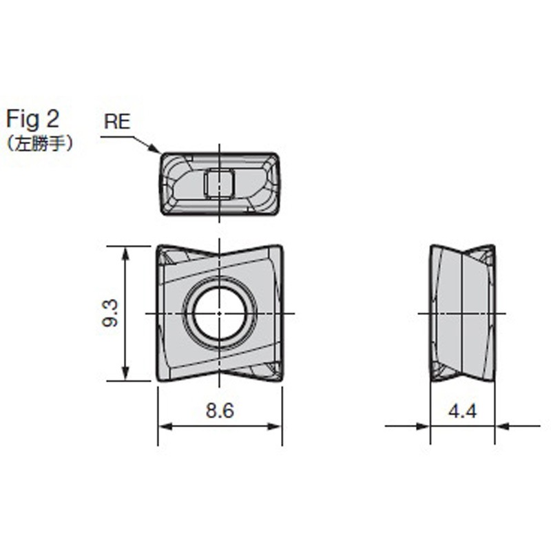 LNEX080408PNEL-G ACK200 SEC-スミデュアルミル TSX型用インサート