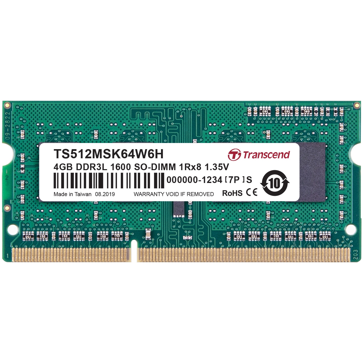 セール品『10枚セット』ノート用メモリ4GB DDR3L 1600 Transcend ノートPC用増設メモリ 8GB DDR3-1600 PC3-12800 SO