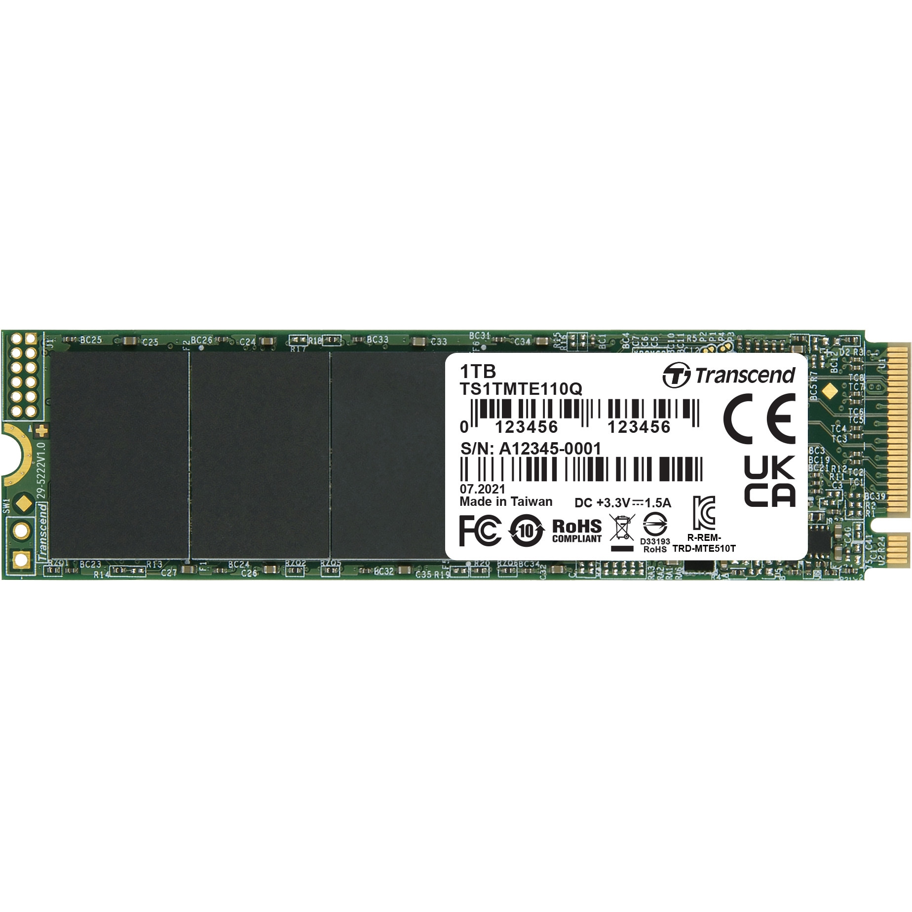 TS1TMTE110Q 内蔵SSD PCIe M.2 SSD 110Q トランセンド 1TB 【通販