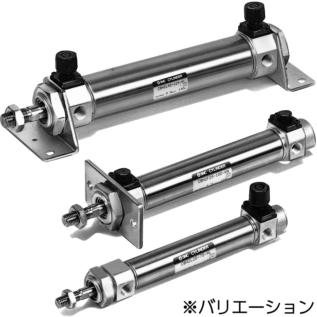 21-CDBM2B20-75-HN-H7BL 銅系・フッ素系・シリコン系不可+低発塵(21-CD～) SMC 複動片ロッド チューブ内径20mmシリンダストローク75mm