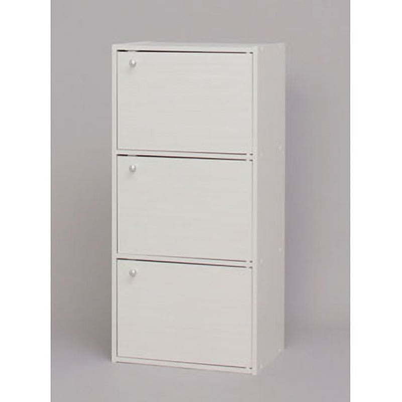 EA954FB-47A 415x290x 880mm/ 3段 収納ラック(ホワイト) 1個 エスコ 【通販モノタロウ】