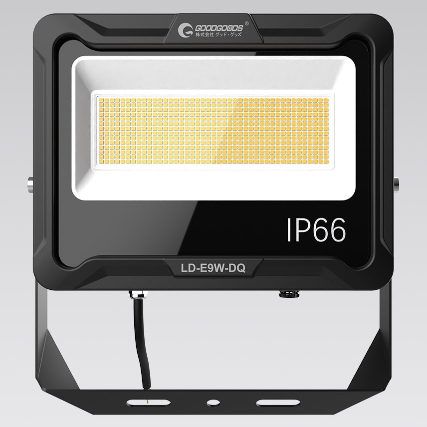 LD-E9W-DQ LED投光器 100W 17000LM 広角 ワイド照射 電球色 GOODGOODS