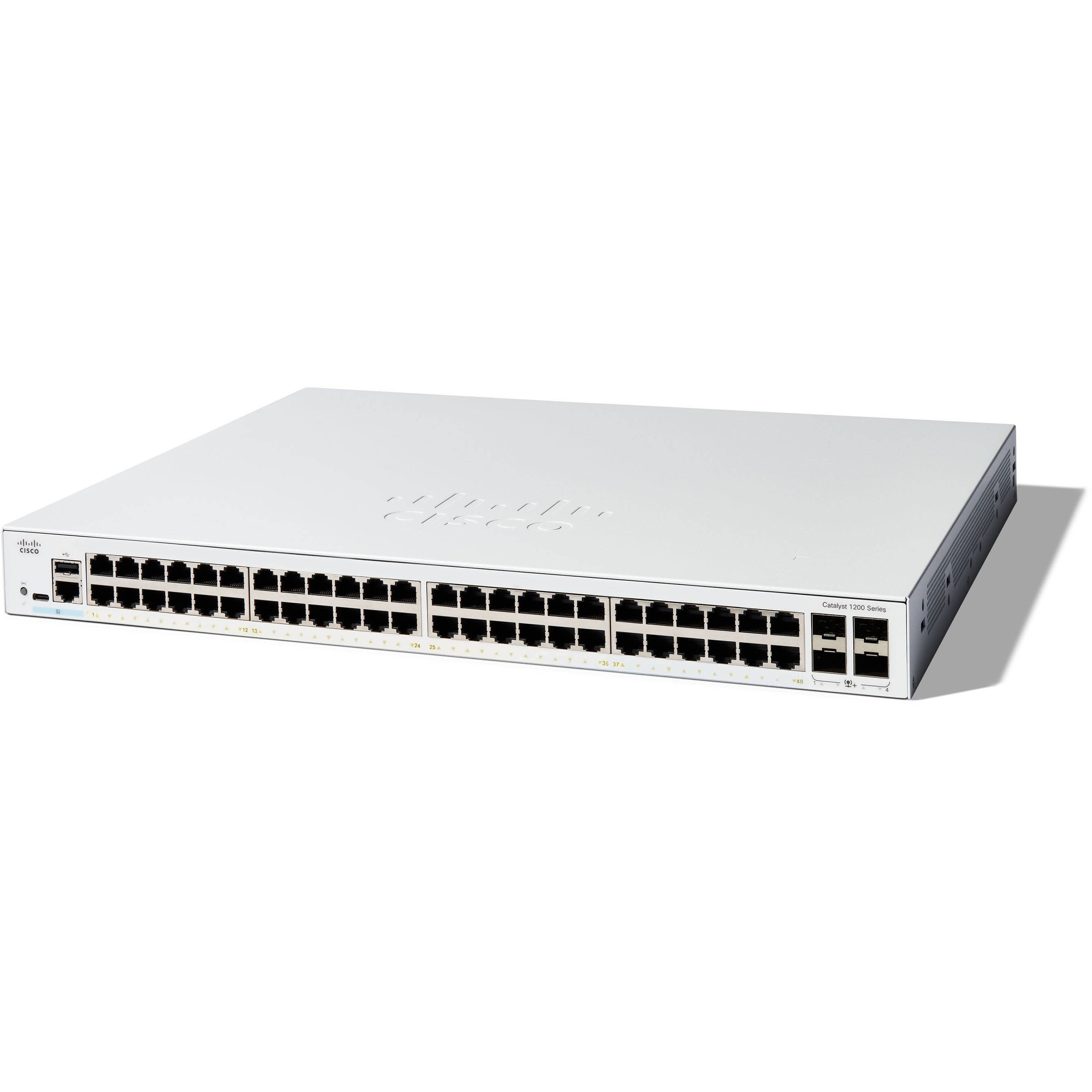 C1200-48T-4X Catalyst 1200 スマート スイッチ GE 4x10GE SFP+ 金属筐