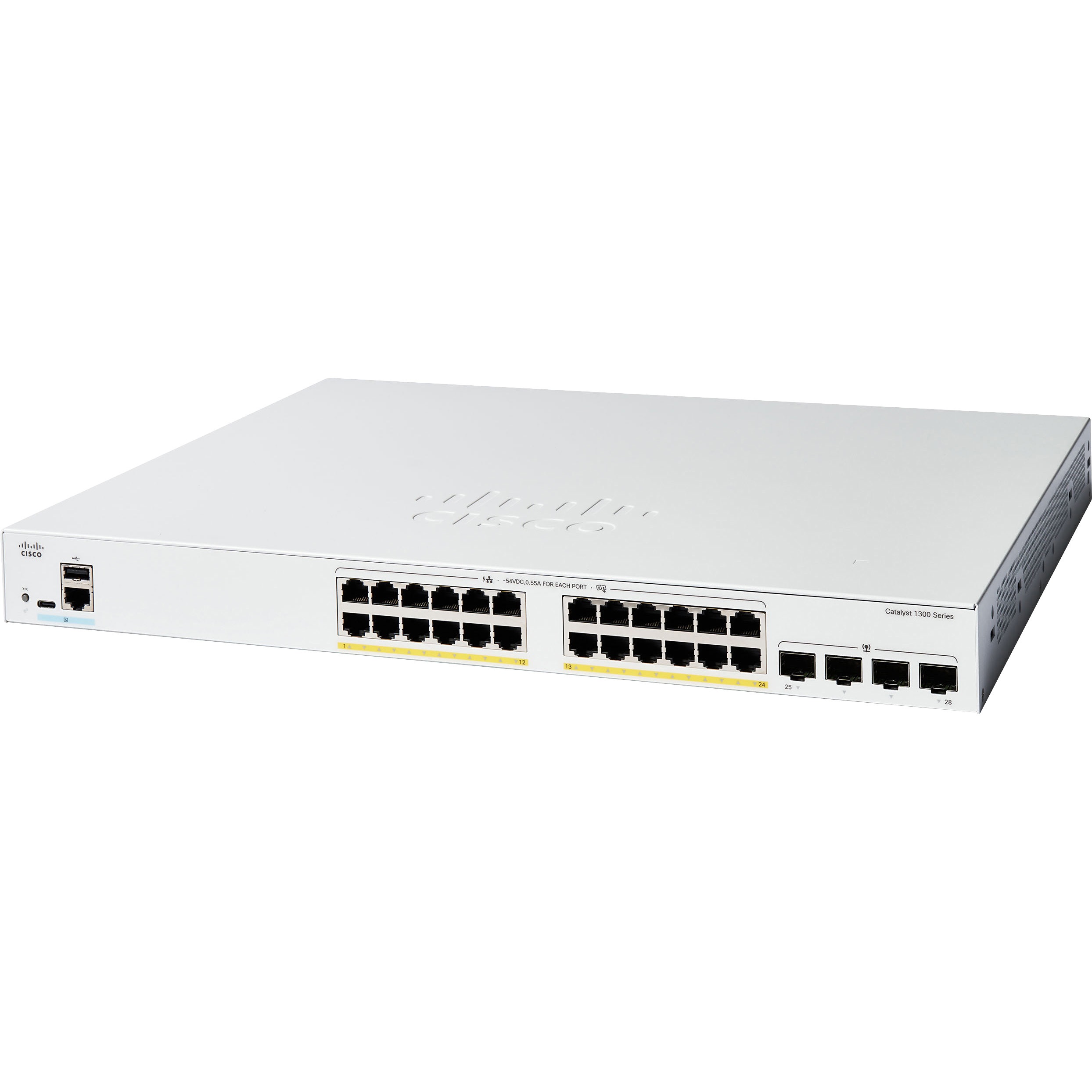 C1300-24FP-4G Catalyst 1300 マネージド スイッチ GE フル PoE 4x1GE