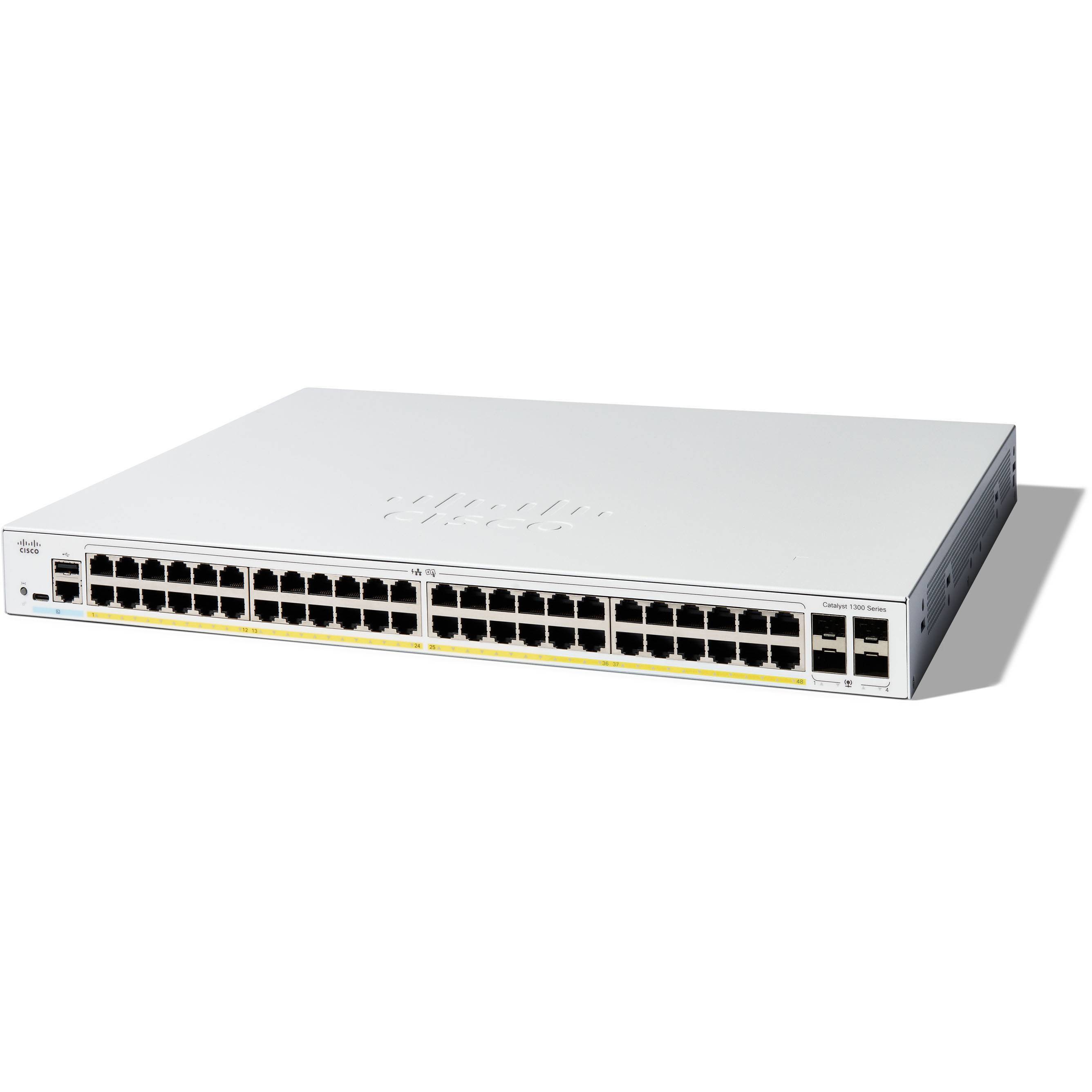 C1300-48FP-4G Catalyst 1300 マネージド スイッチ GE フル PoE 4x1GE