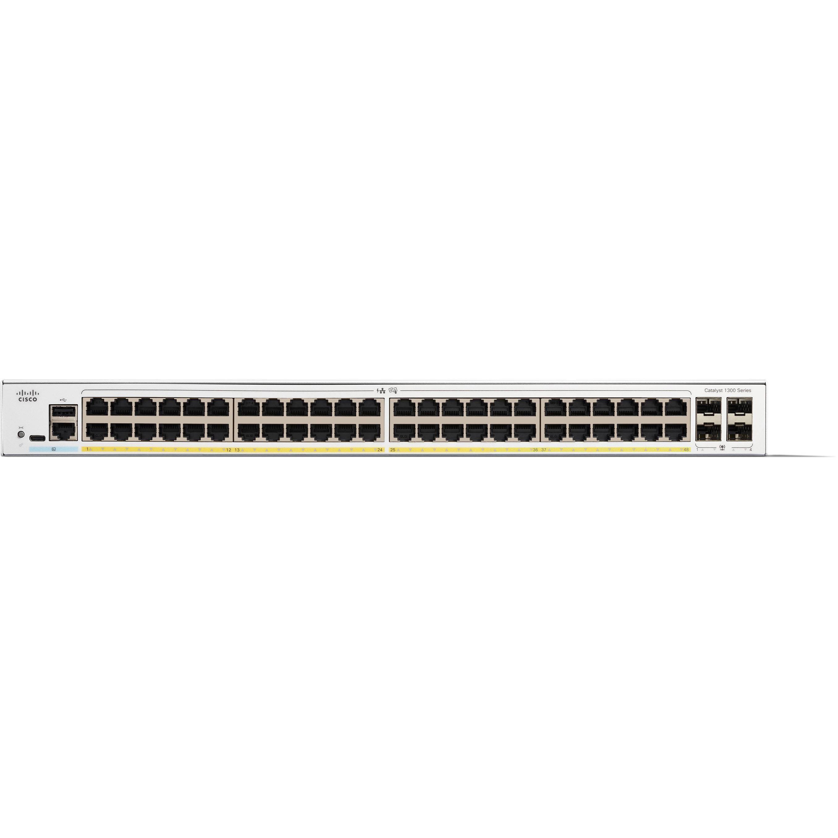 C1300-48FP-4G Catalyst 1300 マネージド スイッチ GE フル PoE 4x1GE