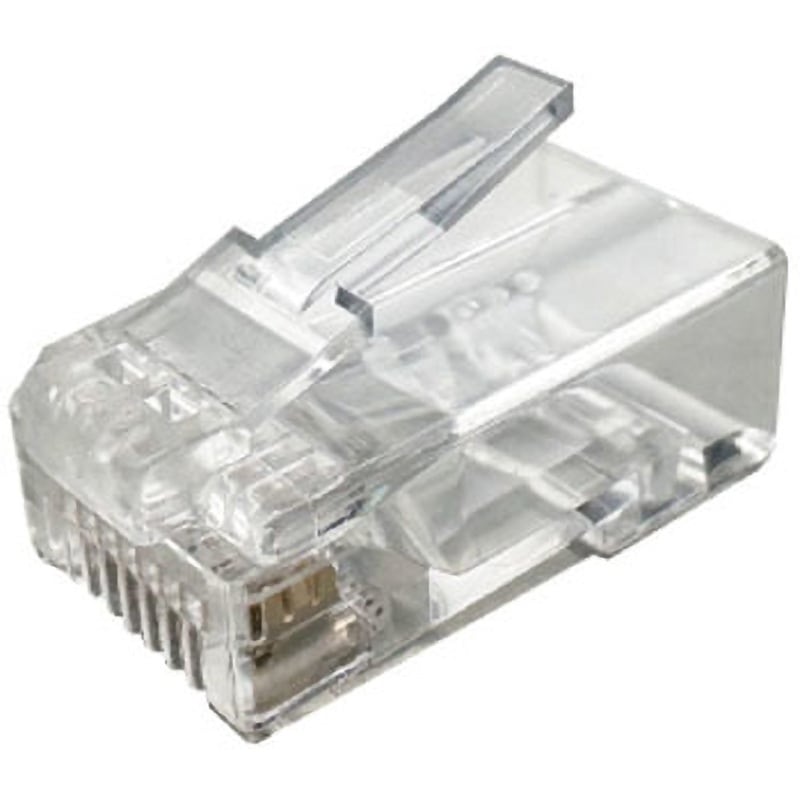 M6-1P-865 カテゴリー6 モジュラープラグ(単線・より線共用タイプ