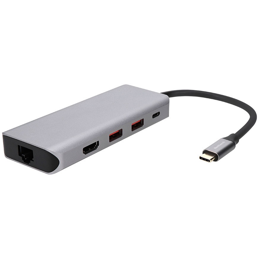 OWL-DSU31A2HLC-SV 5 in 1 USB Type-C マルチポートアダプタ OWLTECH(オウルテック) シルバー色