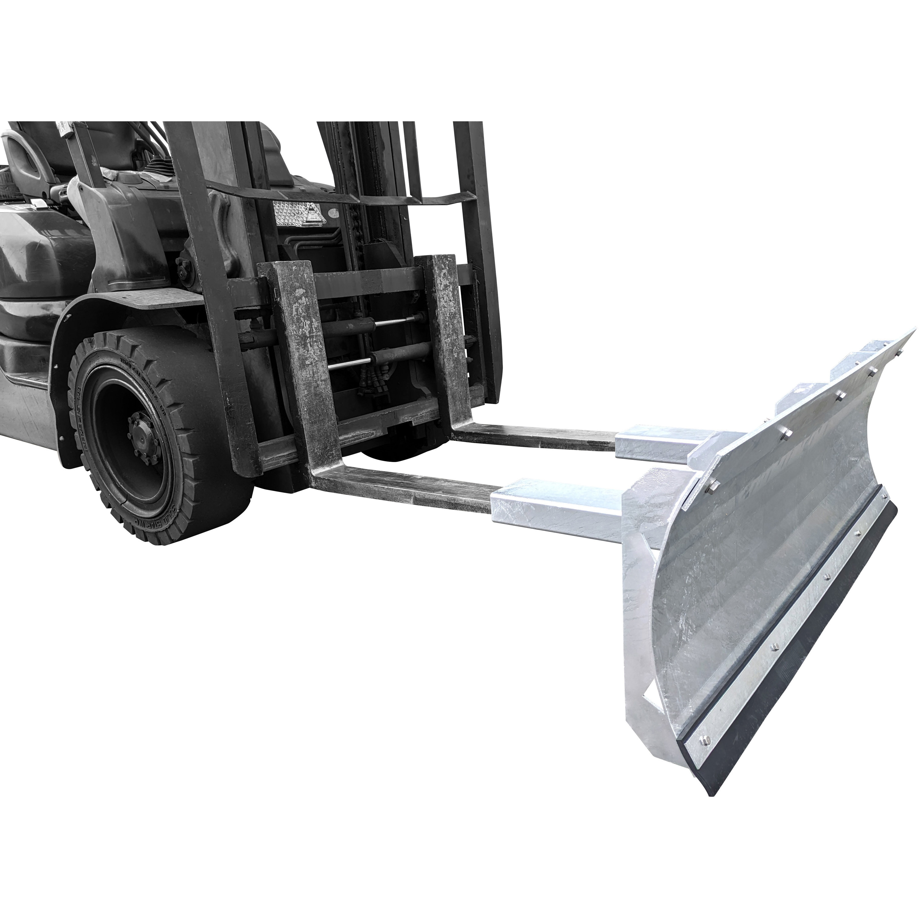 15 フォークリフト用スノープラウ(鉄/ゴム両面刃) 1台 東日興産(TN