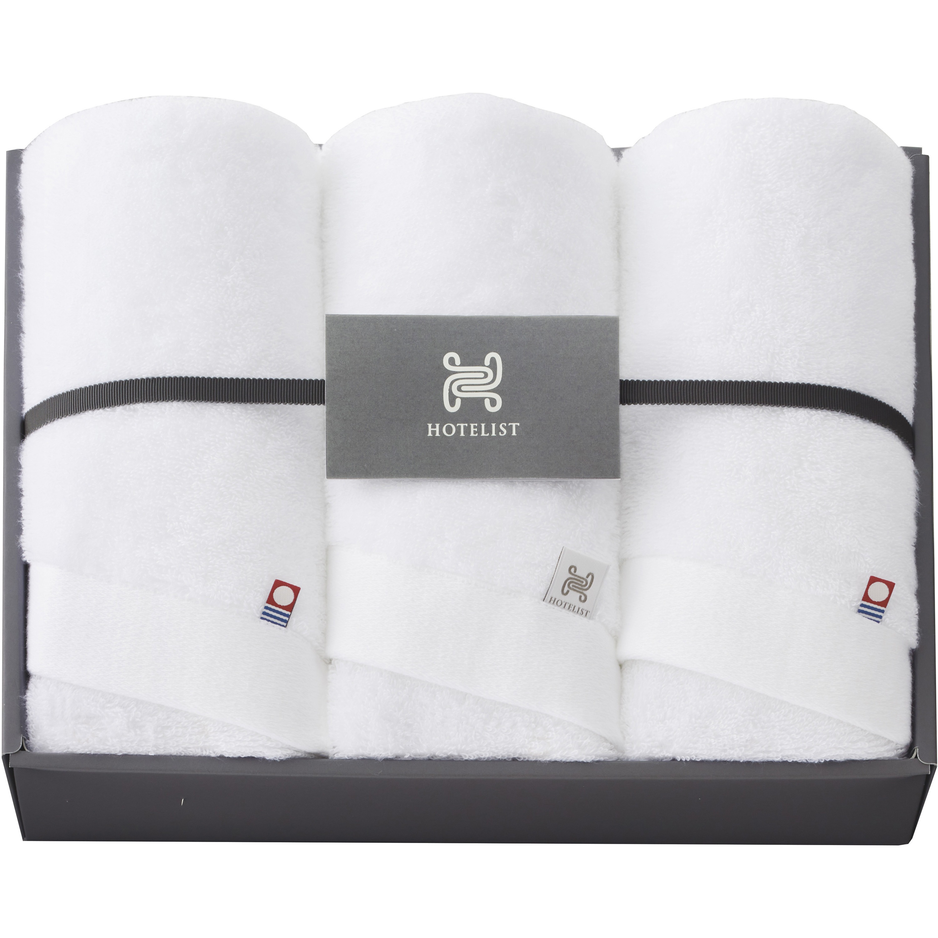 H-11655 HOTELIST(ホテリスト)タオル マツイコーポレーション セット内容フェイスタオル×3 ホワイト色  1個 H-11655