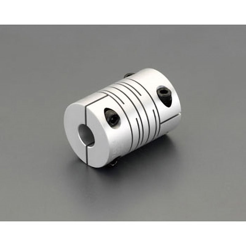 EA969BC-6 6 x6.35mm/20mm フレキシブルカップリング(クランピング) エスコ スリットタイプ 全長26mm  EA969BC-6