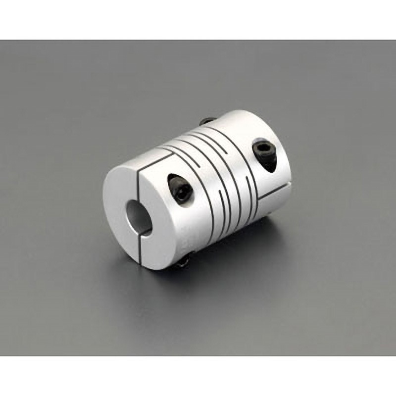 EA969BD-7 6.35x10mm/25mm フレキシブルカップリング(クランピング) エスコ スリットタイプ 全長31mm  EA969BD-7