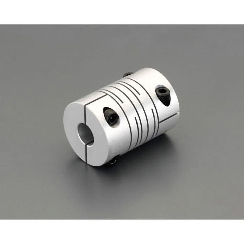 EA969BE-2 8x9.525mm/32mm フレキシブルカップリング(クランピング) エスコ スリットタイプ 全長41mm  EA969BE-2