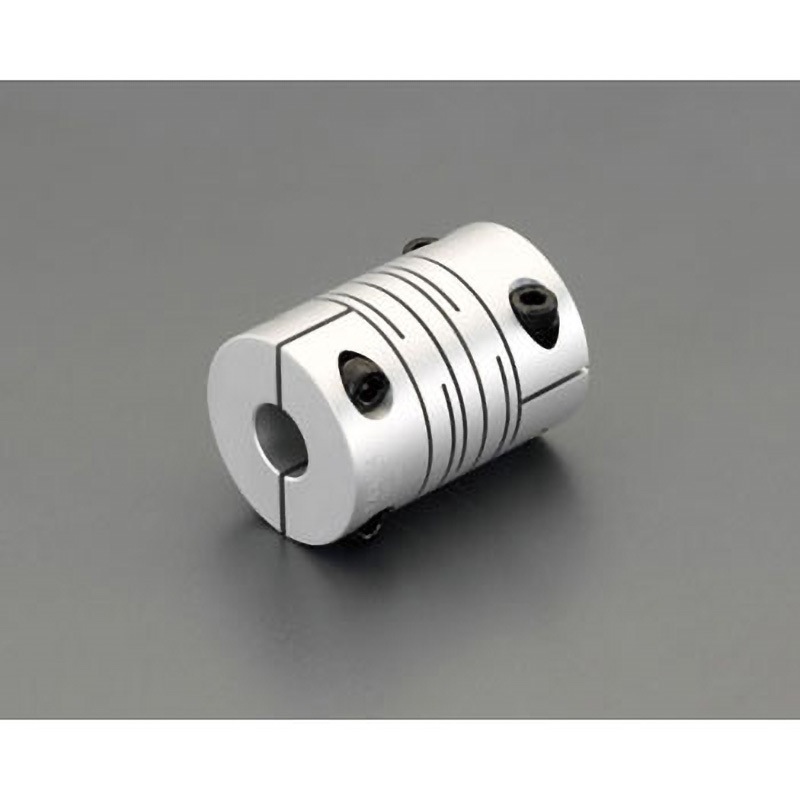 EA969BE-5 9.525x10mm/32mmフレキシブルカップリング(クランピング) エスコ スリットタイプ 全長41mm  EA969BE-5