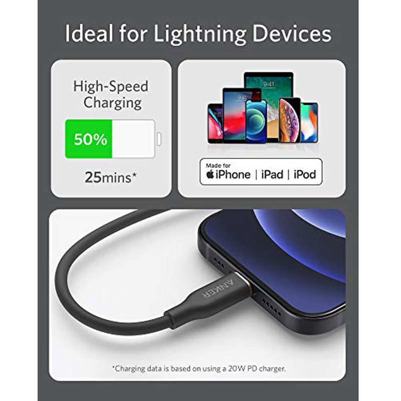A8663N11 Anker PowerLine III Flow USB-C & ライトニング