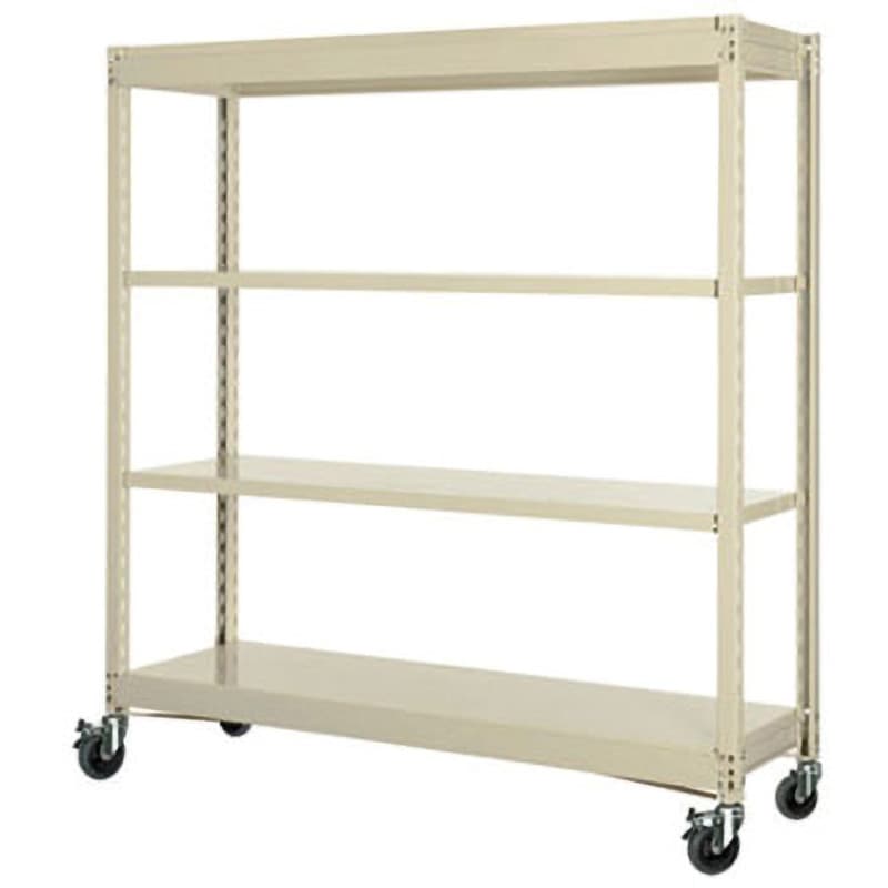 EA976DT-180C 1800x600x1500mm/150kg/4段 スチール棚/キャスター付 エスコ 高さ1640mm  EA976DT-180C