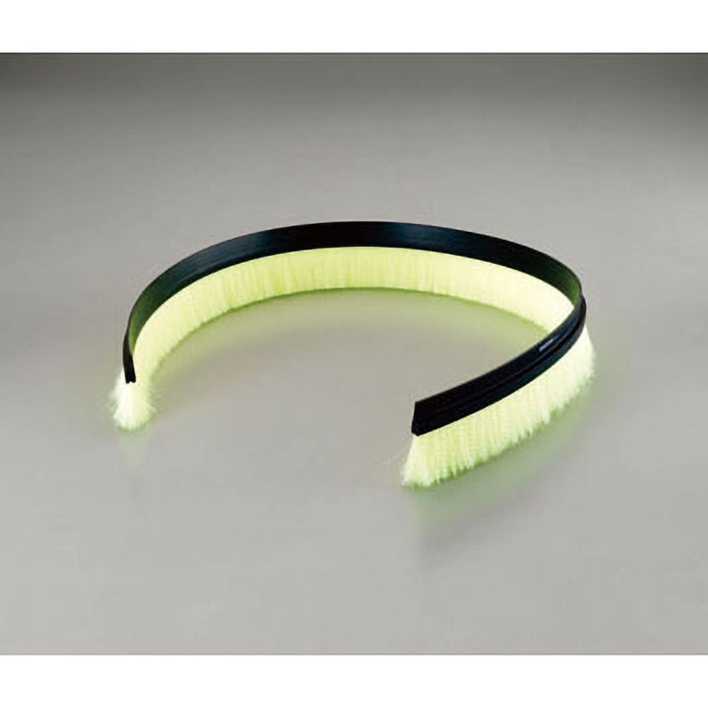 EA979KC-5A 40mmx5.0m シールブラシ(PP/黄) エスコ ビス穴加工や接着が必要取付