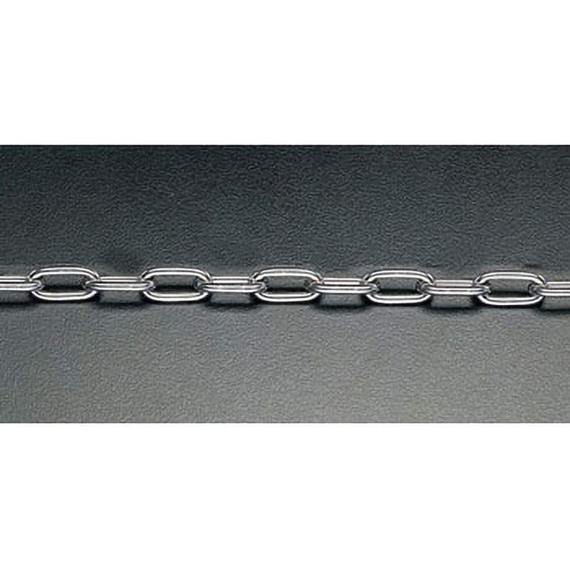 EA980SA-530 5.0mmx30m リンクチェーン(ステンレス製) エスコ 研磨仕上 荷重250kg 25,060円