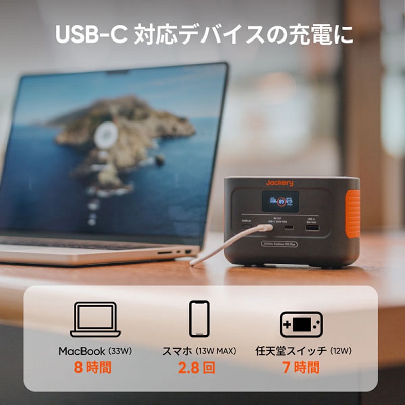 JE-100A Jackery ポータブル電源 100Plus Jackery(ジャクリ) 寸法12.5