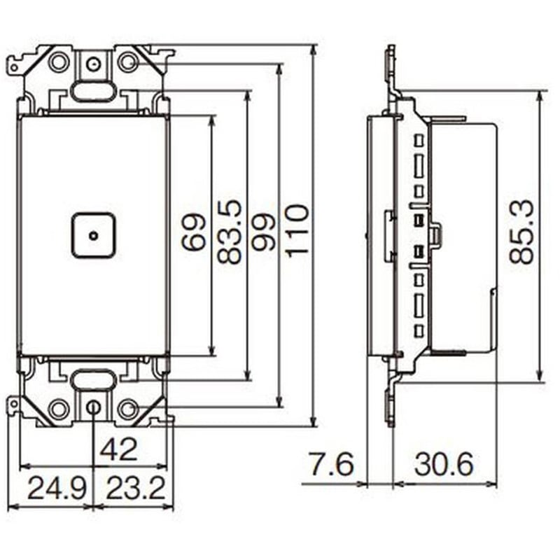 WTA5656 アドバンスシリーズ リンクプラス 埋込電子スイッチ 子器 1個