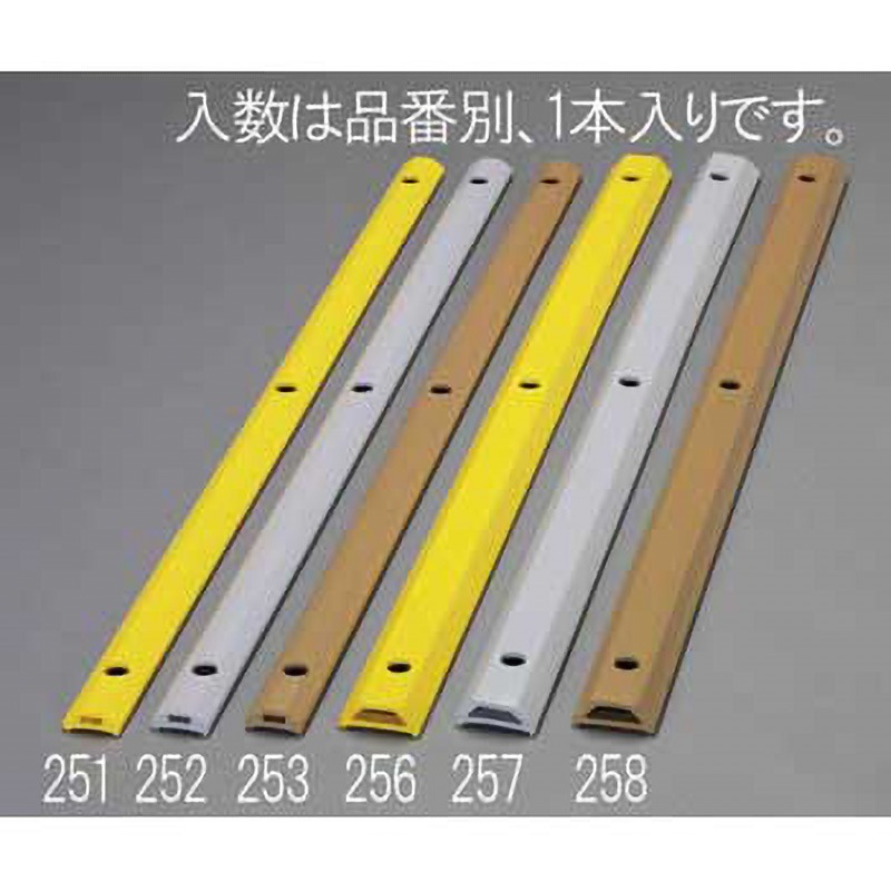 EA983FJ-257 64x26x1000mm ホームストッパー(グレー) エスコ 1個 EA983FJ-257