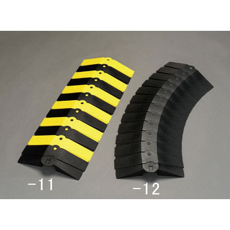 EA983PL-11 248x35mmx1m ケーブルプロテクター(黒/黄) エスコ 1個 EA983PL-11