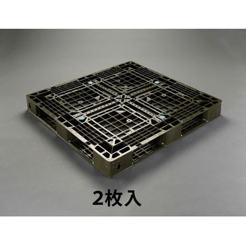 EA985P-12 1100x1100x120mm パレット・PP製(OD色/2枚) エスコ 4方差し製品 超軽量・片面使用型