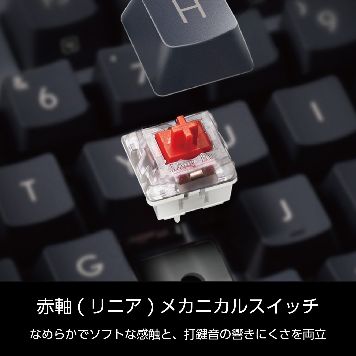 TK-MC50UKLGY/EC キーボード 有線 着脱式USBケーブル メカニカル式(赤