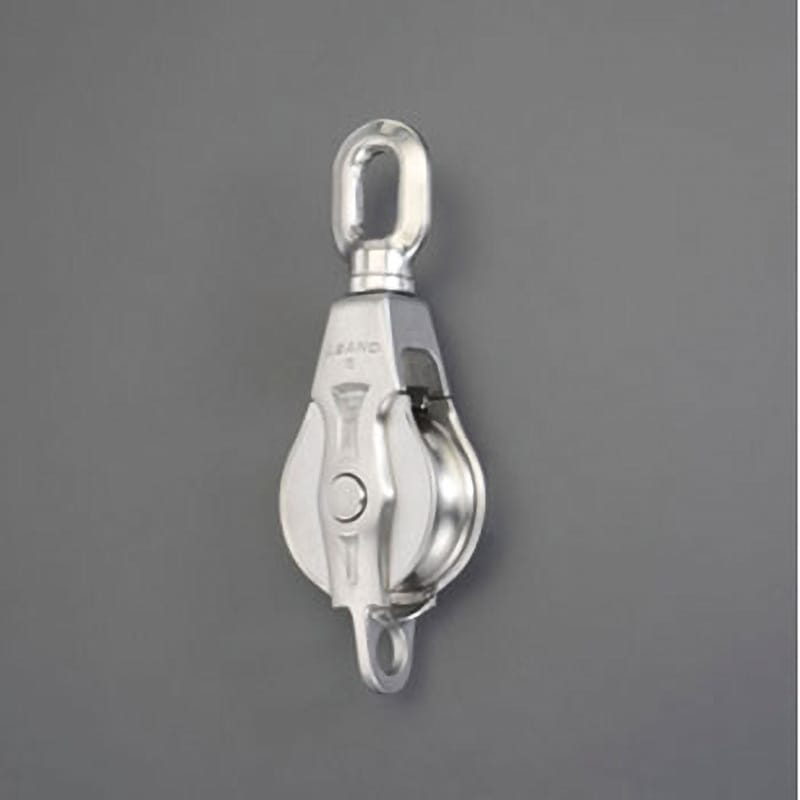 EA987SA-75B Φ75mm オーフ型滑車(ステンレス製) エスコ 荷重500kg 全長228mm  EA987SA-75B