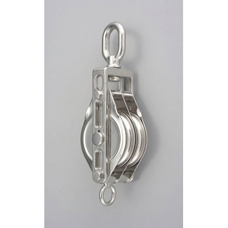 EA987SP-4W 102.0mm 滑 車(ステンレス製/2車) エスコ 荷重900kg 全長318mm  EA987SP-4W