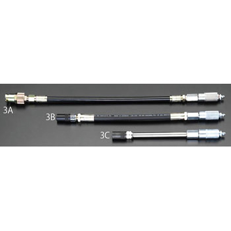 EA991CG-3B 410mm グリスチャージャーガン用ホース エスコ フレキシブル