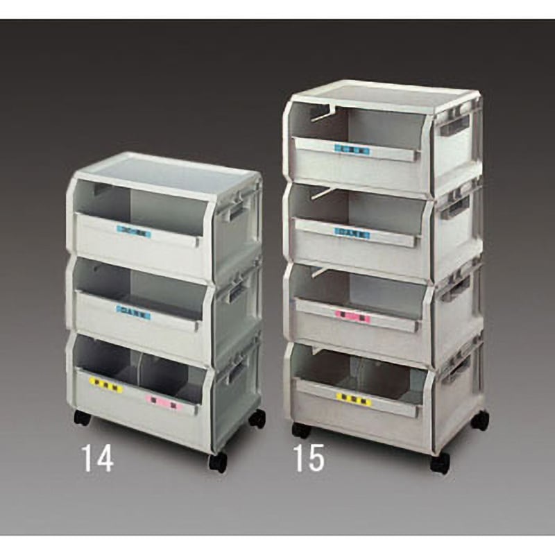 EA995C-14 510x370x 825mm 分別回収ボックス(3段) 1個 エスコ 【通販モノタロウ】