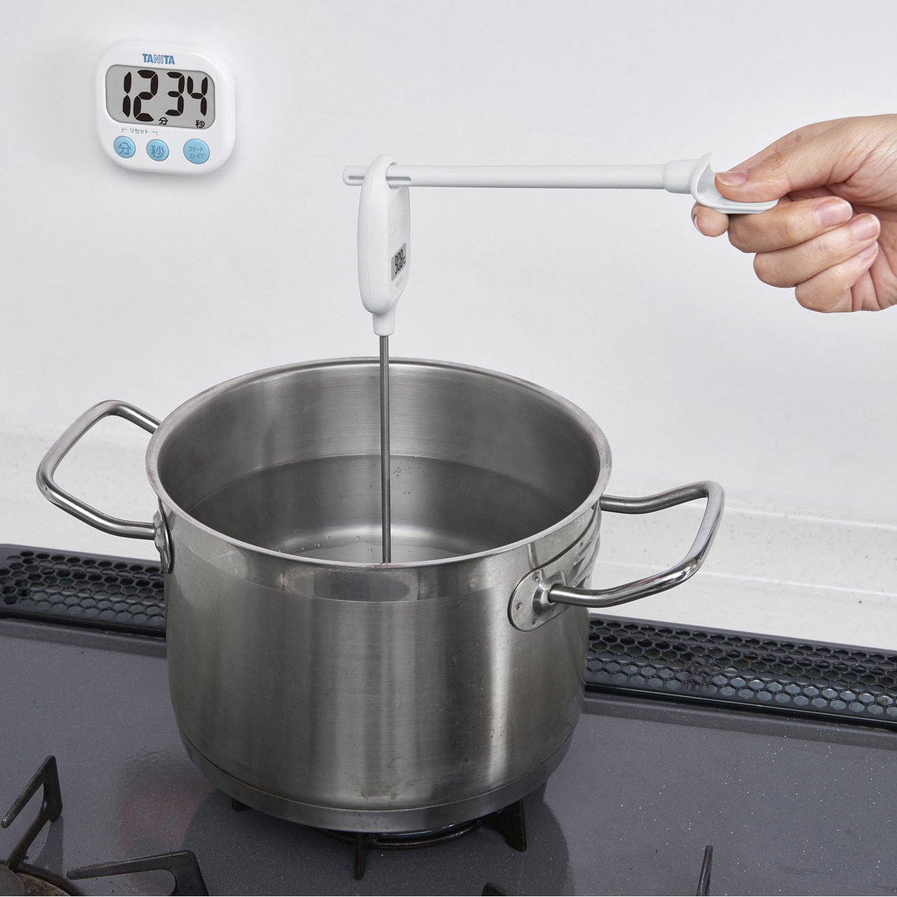 タニタ 温度計 料理 調理 50~240度 ブラウン TT-583 BR スティック温度計 クッキング 温度 チョコレート タニタ デジタル温度計 TT-508NWH -50℃〜250℃ TANITA 中心