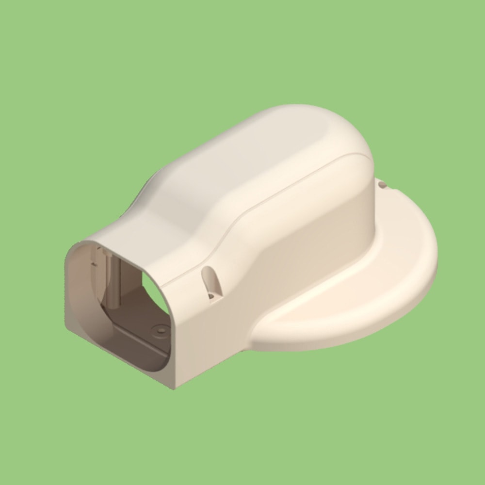 KMD-70S W 出口化粧カバー 先付用 マンション用 1箱(10個) KANTO(関東