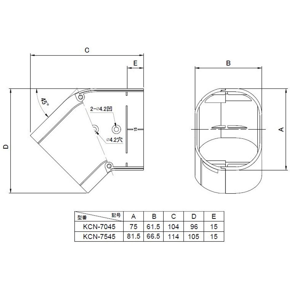 KANTO コーナー KCN-70T 10個KCN-7045 9個セット KCN-7045 IV コーナー 平面用45° 1箱(10個) KANTO(関東器材工業