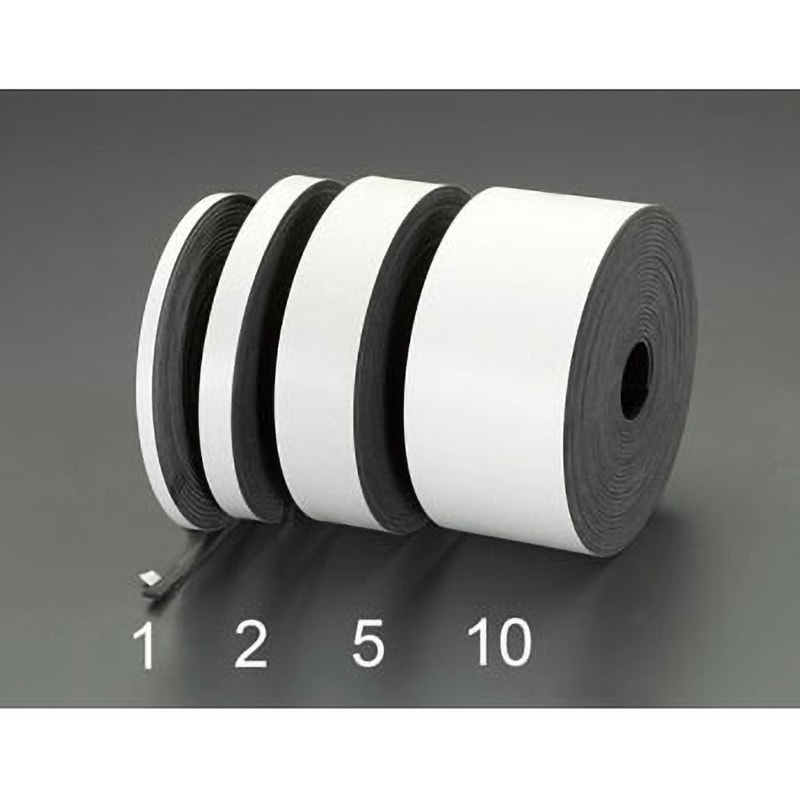 EA997XH-5 50x3mmx10m [粘着付]ゴム板(天然ゴム) 1個 エスコ 【通販モノタロウ】