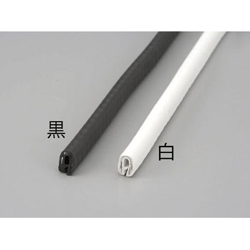 EA997XS-2.4 2.4mmx15m トリム(ファインサンド/黒) エスコ 適合板厚2.0～3.0mm 1個