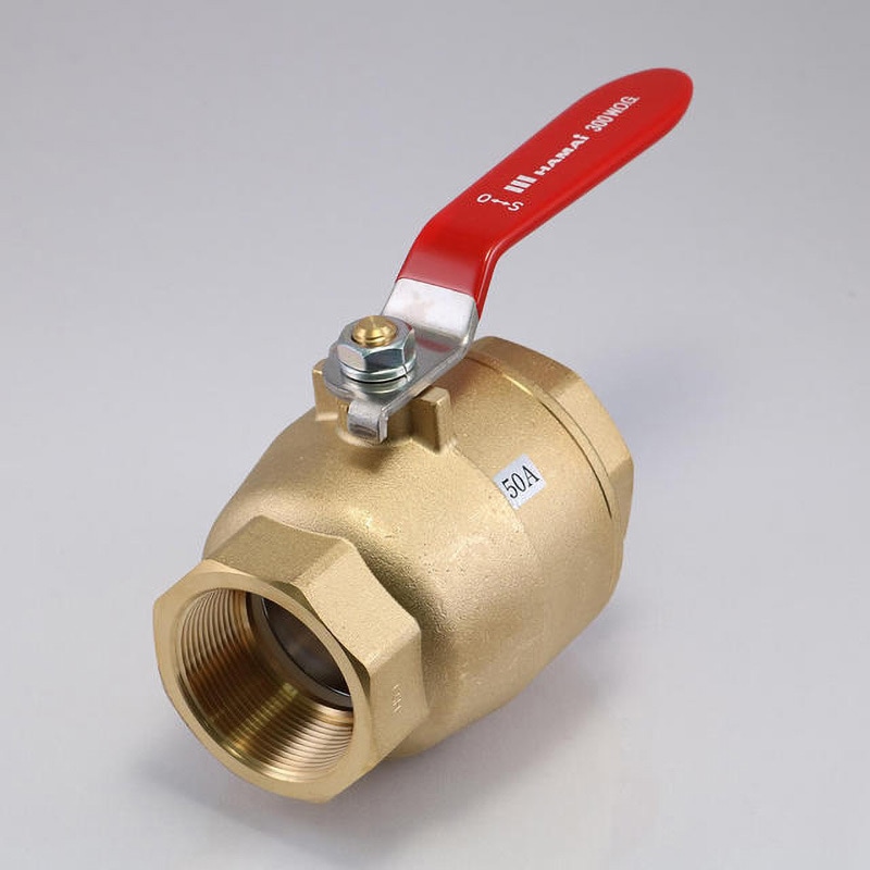 HBS-47-50Rc 黄銅製禁油処理ボールバルブ(フルボア) ハマイ ねじ込み形 黄銅(真鍮) 呼び径(B)2  HBS-47-50Rc